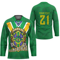 Custom Brazil WC26 Hockey Jersey Future Brasil Rumo Ao Hexa