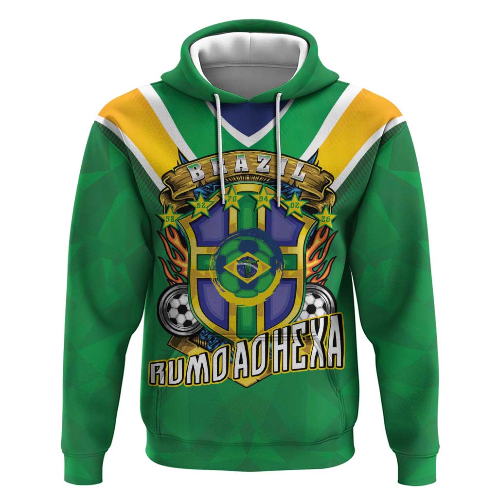 Custom Brazil WC26 Hoodie Future Brasil Rumo Ao Hexa