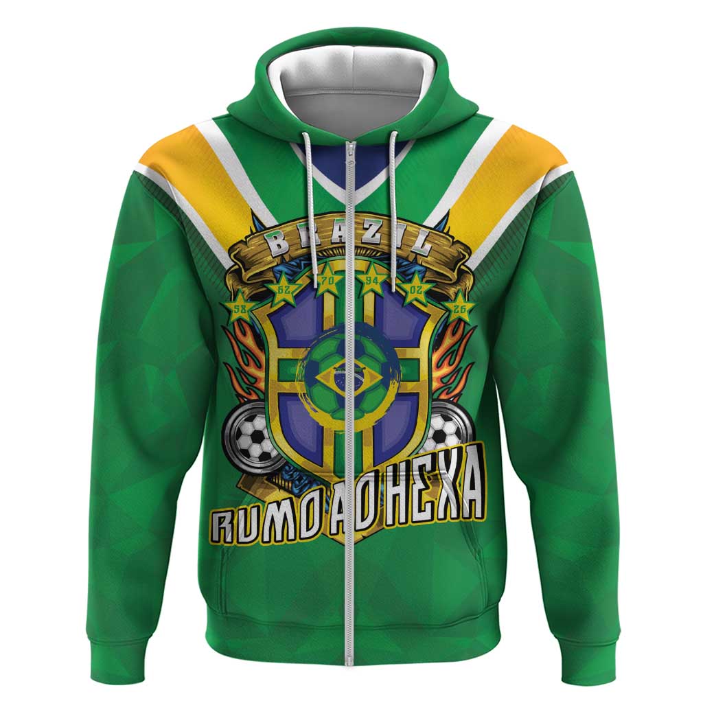 Custom Brazil WC26 Hoodie Future Brasil Rumo Ao Hexa
