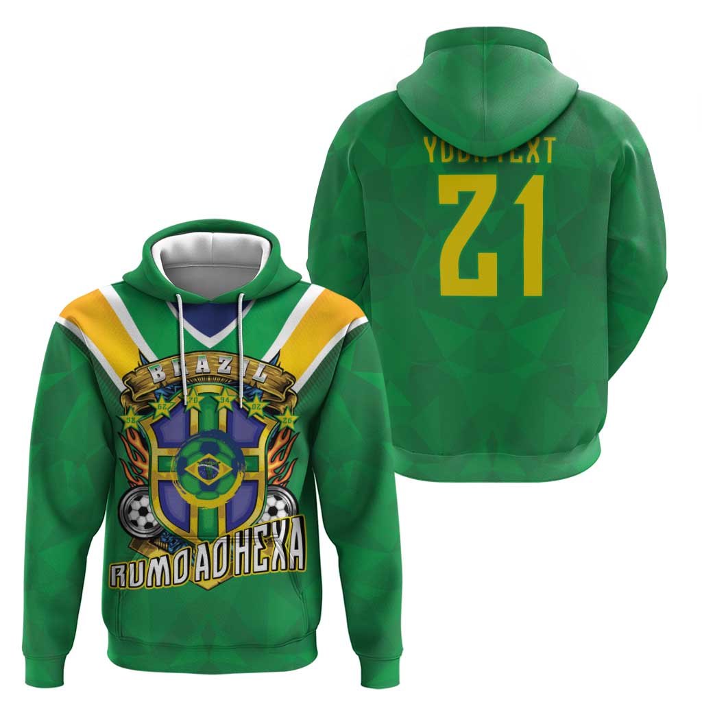 Custom Brazil WC26 Hoodie Future Brasil Rumo Ao Hexa
