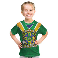 Custom Brazil WC26 Kid T Shirt Future Brasil Rumo Ao Hexa