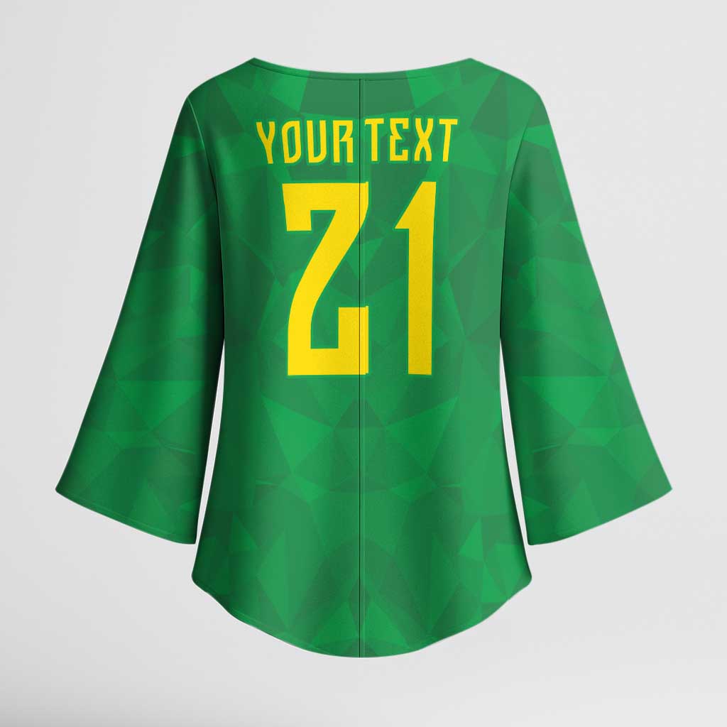 Custom Brazil WC26 Kimono Sleeve Blouse Future Brasil Rumo Ao Hexa