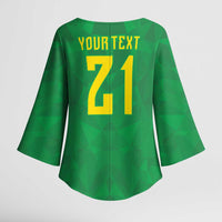 Custom Brazil WC26 Kimono Sleeve Blouse Future Brasil Rumo Ao Hexa