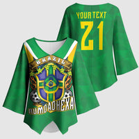 Custom Brazil WC26 Kimono Sleeve Blouse Future Brasil Rumo Ao Hexa