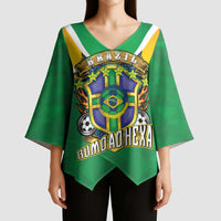 Custom Brazil WC26 Kimono Sleeve Blouse Future Brasil Rumo Ao Hexa