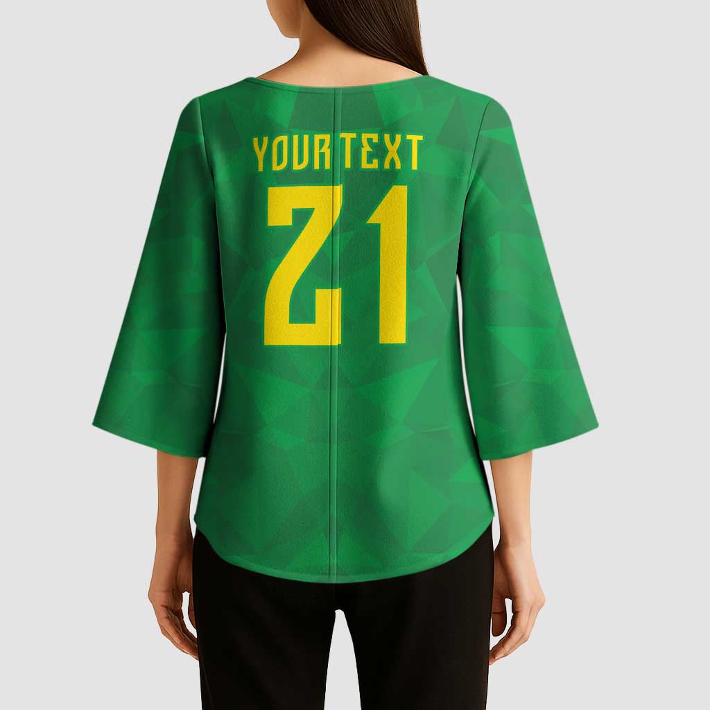 Custom Brazil WC26 Kimono Sleeve Blouse Future Brasil Rumo Ao Hexa