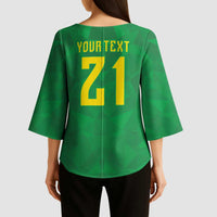 Custom Brazil WC26 Kimono Sleeve Blouse Future Brasil Rumo Ao Hexa