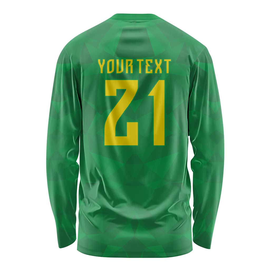 Custom Brazil WC26 Long Sleeve Shirt Future Brasil Rumo Ao Hexa