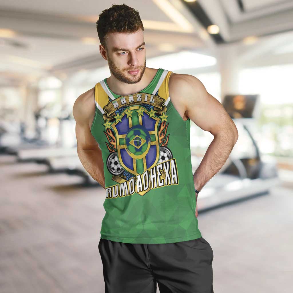 Custom Brazil WC26 Men Tank Top Future Brasil Rumo Ao Hexa