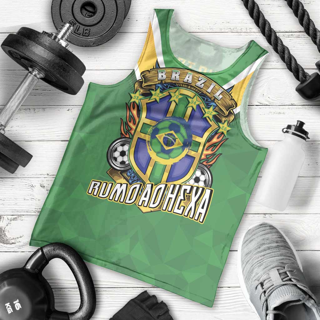 Custom Brazil WC26 Men Tank Top Future Brasil Rumo Ao Hexa