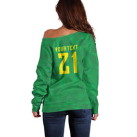 Custom Brazil WC26 Off Shoulder Sweater Future Brasil Rumo Ao Hexa
