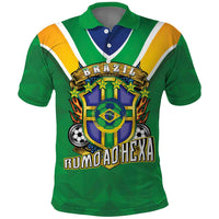 Custom Brazil WC26 Polo Shirt Future Brasil Rumo Ao Hexa