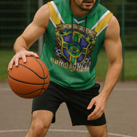 Custom Brazil WC26 Sleeveless Hoodie Future Brasil Rumo Ao Hexa
