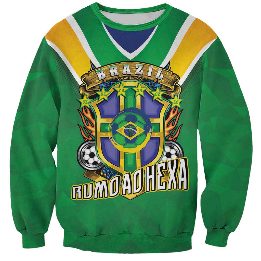 Custom Brazil WC26 Sweatshirt Future Brasil Rumo Ao Hexa