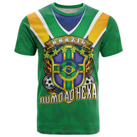 Custom Brazil WC26 T Shirt Future Brasil Rumo Ao Hexa