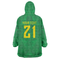 Custom Brazil WC26 Wearable Blanket Hoodie Future Brasil Rumo Ao Hexa