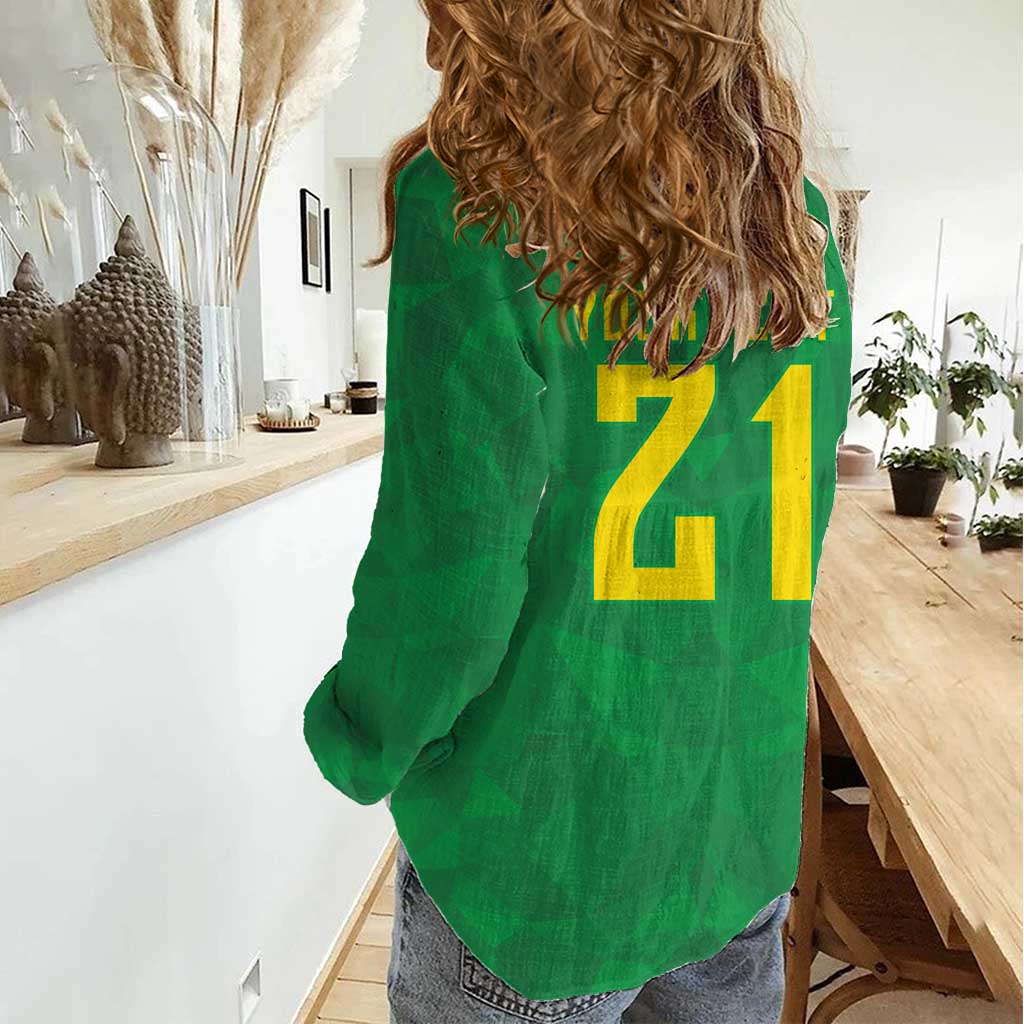 Custom Brazil WC26 Women Casual Shirt Future Brasil Rumo Ao Hexa