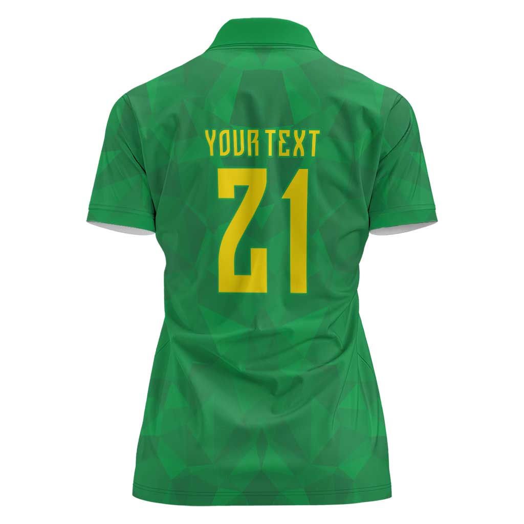 Custom Brazil WC26 Women Polo Shirt Future Brasil Rumo Ao Hexa