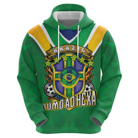 Custom Brazil WC26 Zip Hoodie Future Brasil Rumo Ao Hexa