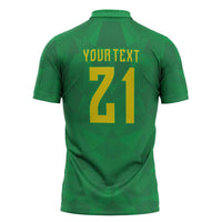 Custom Brazil WC26 Zipper Polo Shirt Future Brasil Rumo Ao Hexa