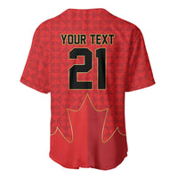Custom Canada Football Pride Baseball Jersey Take Me To America Maple Leaf