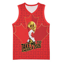 Custom Canada Football Pride Basketball Jersey Take Me To America Maple Leaf