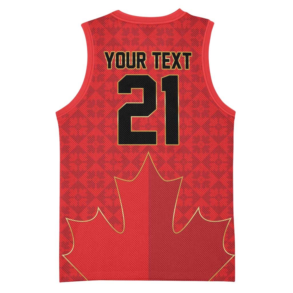 Custom Canada Football Pride Basketball Jersey Take Me To America Maple Leaf