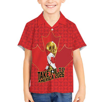 Custom Canada Football Pride Hawaiian Shirt Take Me To America Maple Leaf