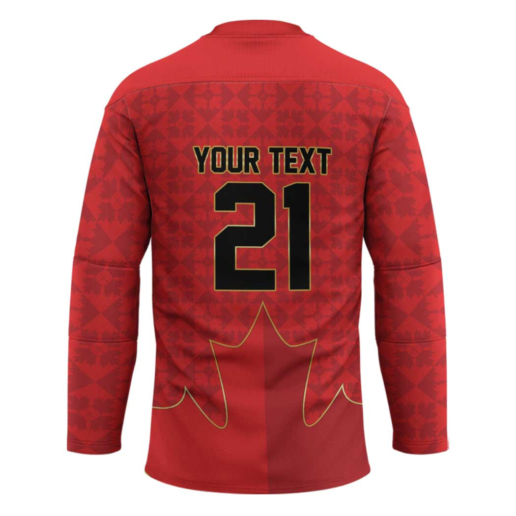 Custom Canada Football Pride Hockey Jersey Take Me To America Maple Leaf