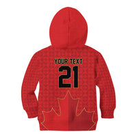 Custom Canada Football Pride Kid Hoodie Take Me To America Maple Leaf