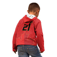 Custom Canada Football Pride Kid Hoodie Take Me To America Maple Leaf