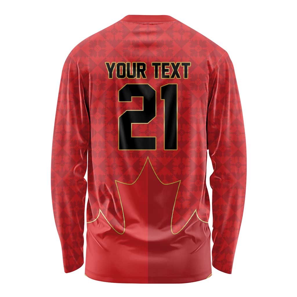 Custom Canada Football Pride Long Sleeve Shirt Take Me To America Maple Leaf
