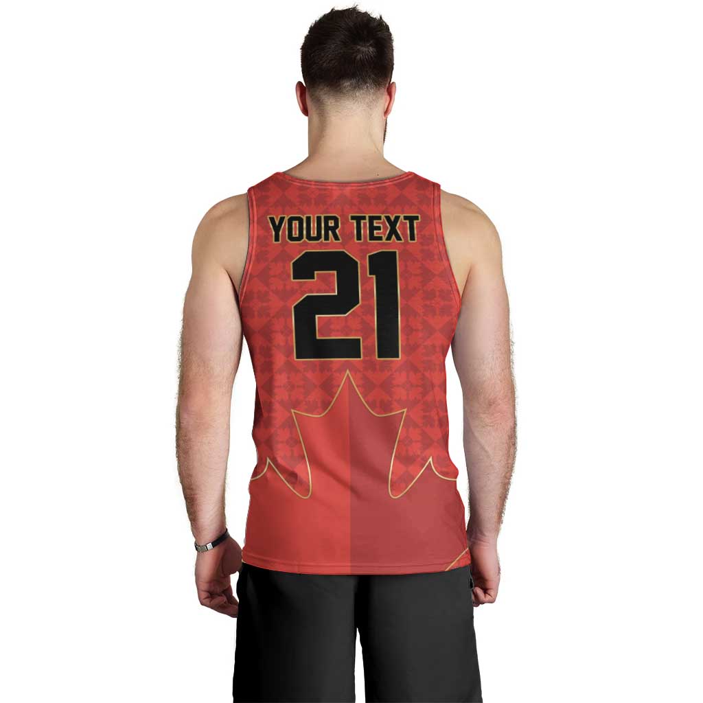 Custom Canada Football Pride Men Tank Top Take Me To America Maple Leaf