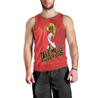 Custom Canada Football Pride Men Tank Top Take Me To America Maple Leaf