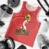 Custom Canada Football Pride Men Tank Top Take Me To America Maple Leaf