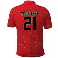 Custom Canada Football Pride Polo Shirt Take Me To America Maple Leaf