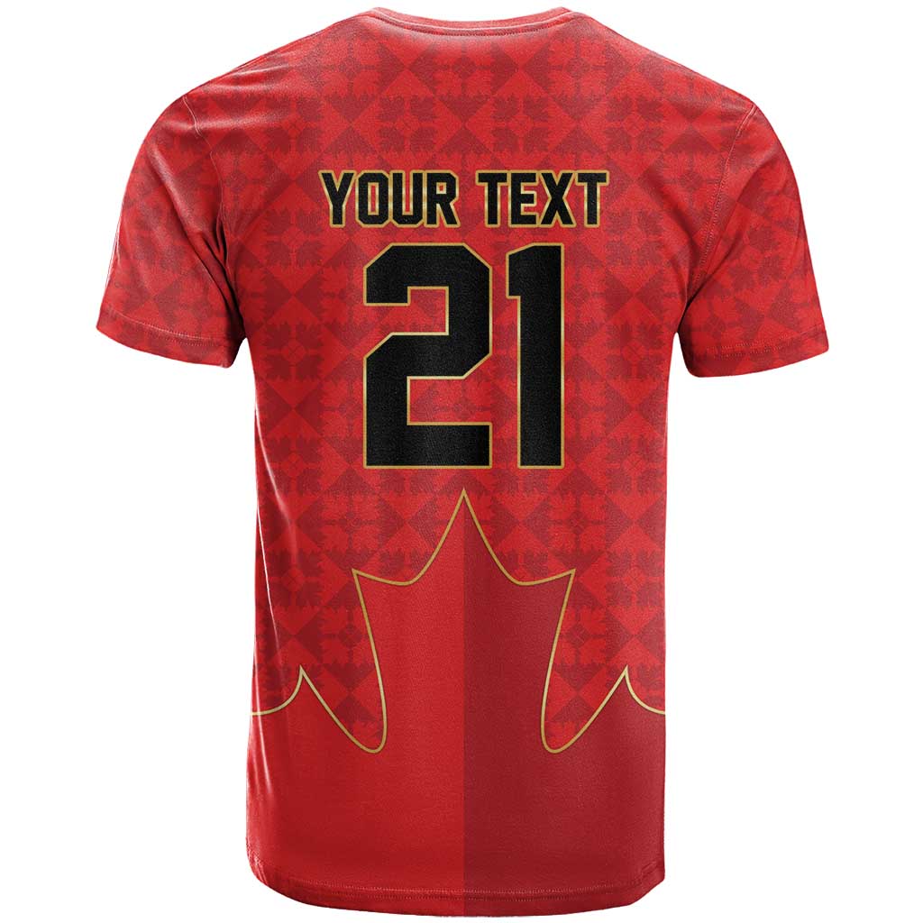 Custom Canada Football Pride T Shirt Take Me To America Maple Leaf