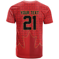 Custom Canada Football Pride T Shirt Take Me To America Maple Leaf
