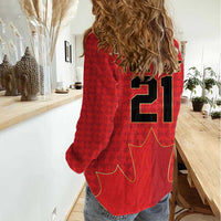 Custom Canada Football Pride Women Casual Shirt Take Me To America Maple Leaf