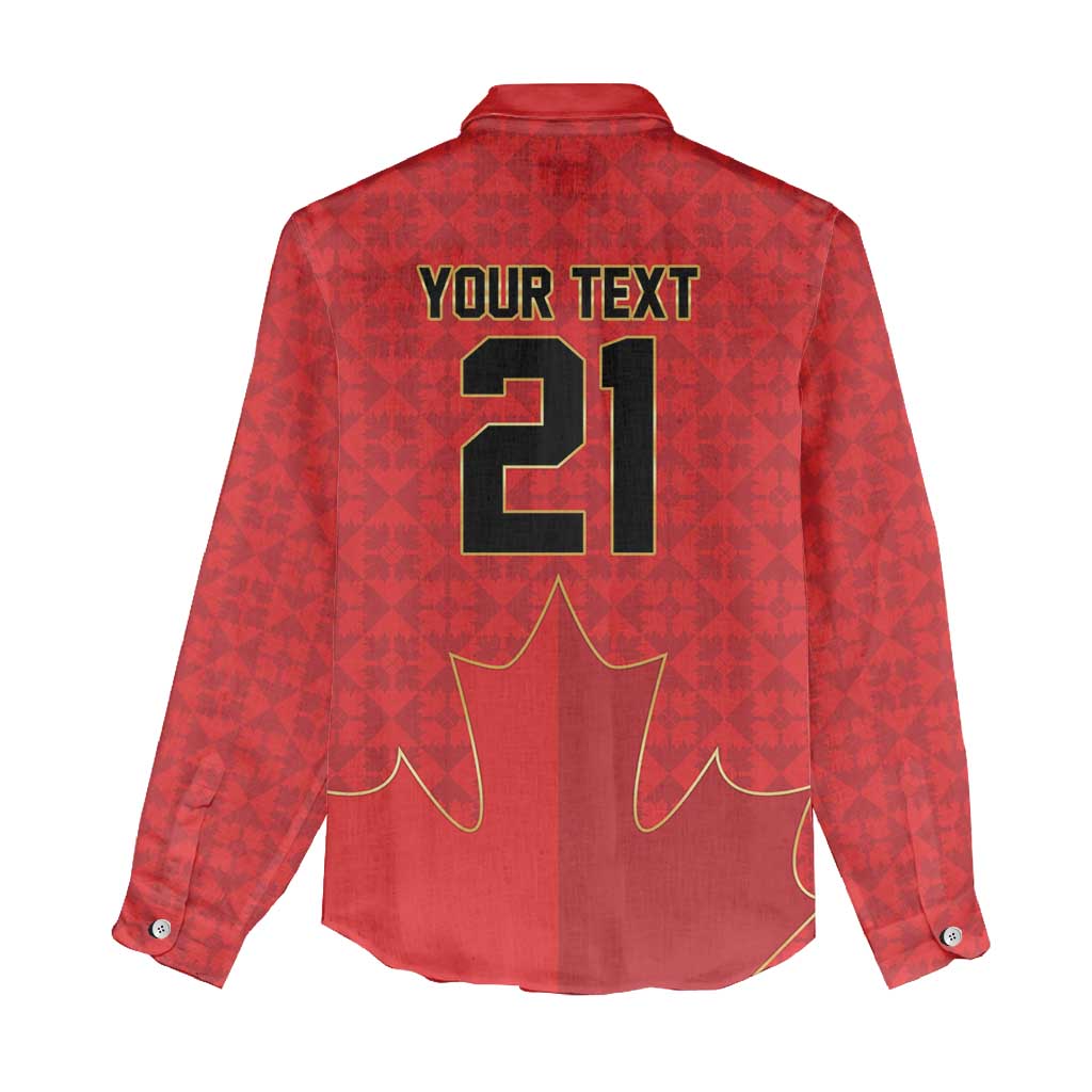 Custom Canada Football Pride Women Casual Shirt Take Me To America Maple Leaf
