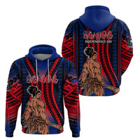 Polynesian Samoa Independence Day Hoodie Polynesian Pacific Tribal - Wonder Print Shop