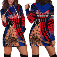 Polynesian Samoa Independence Day Hoodie Dress Polynesian Pacific Tribal - Wonder Print Shop