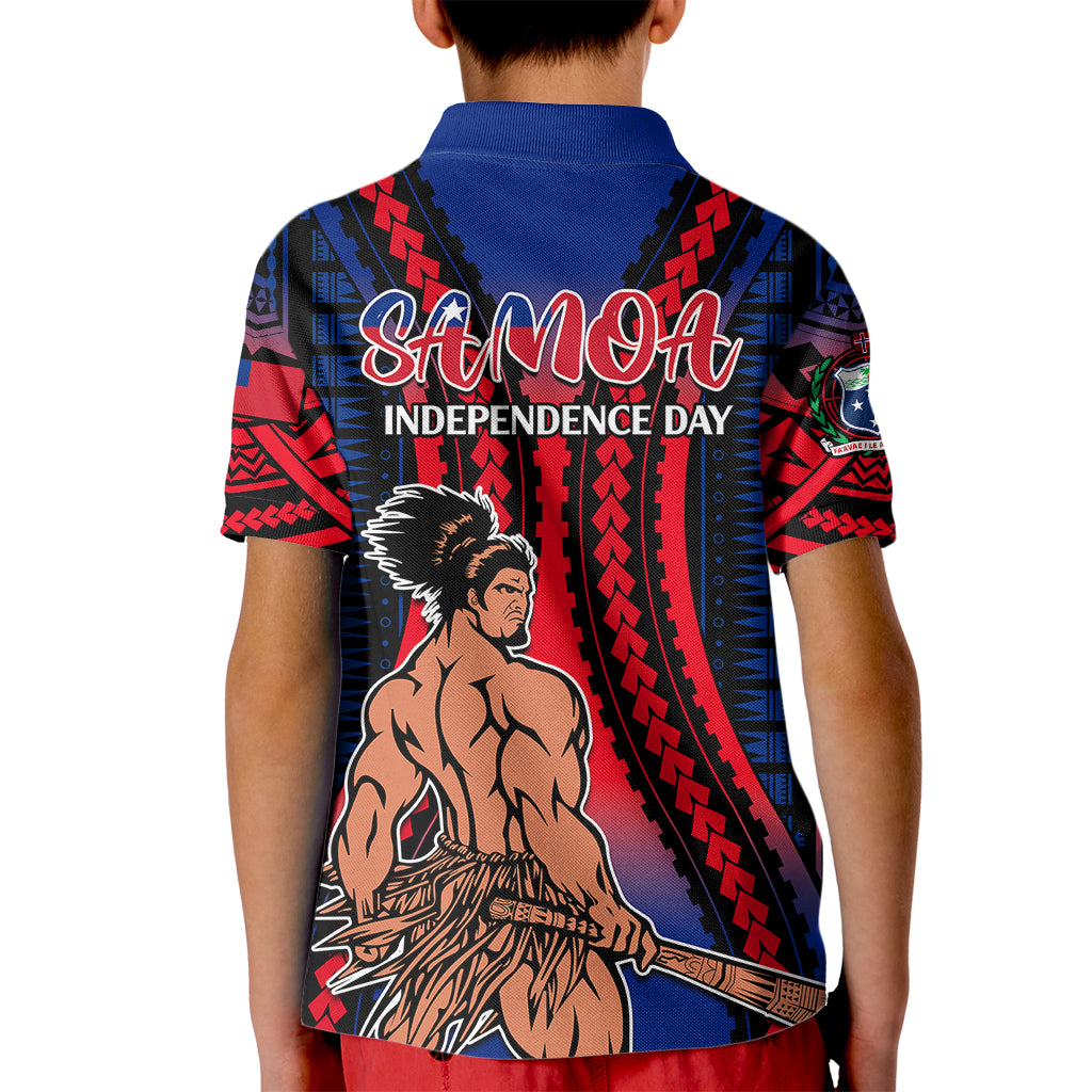 Polynesian Samoa Independence Day Kid Polo Shirt Polynesian Pacific Tribal - Wonder Print Shop