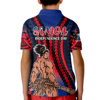 Polynesian Samoa Independence Day Kid Polo Shirt Polynesian Pacific Tribal - Wonder Print Shop