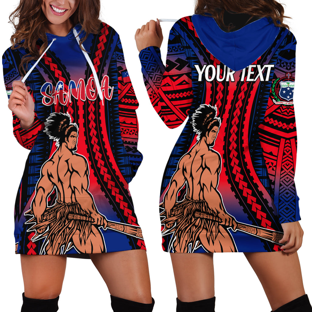 Custom Polynesian Samoa Independence Day Hoodie Dress Polynesian Pacific Tribal - Wonder Print Shop