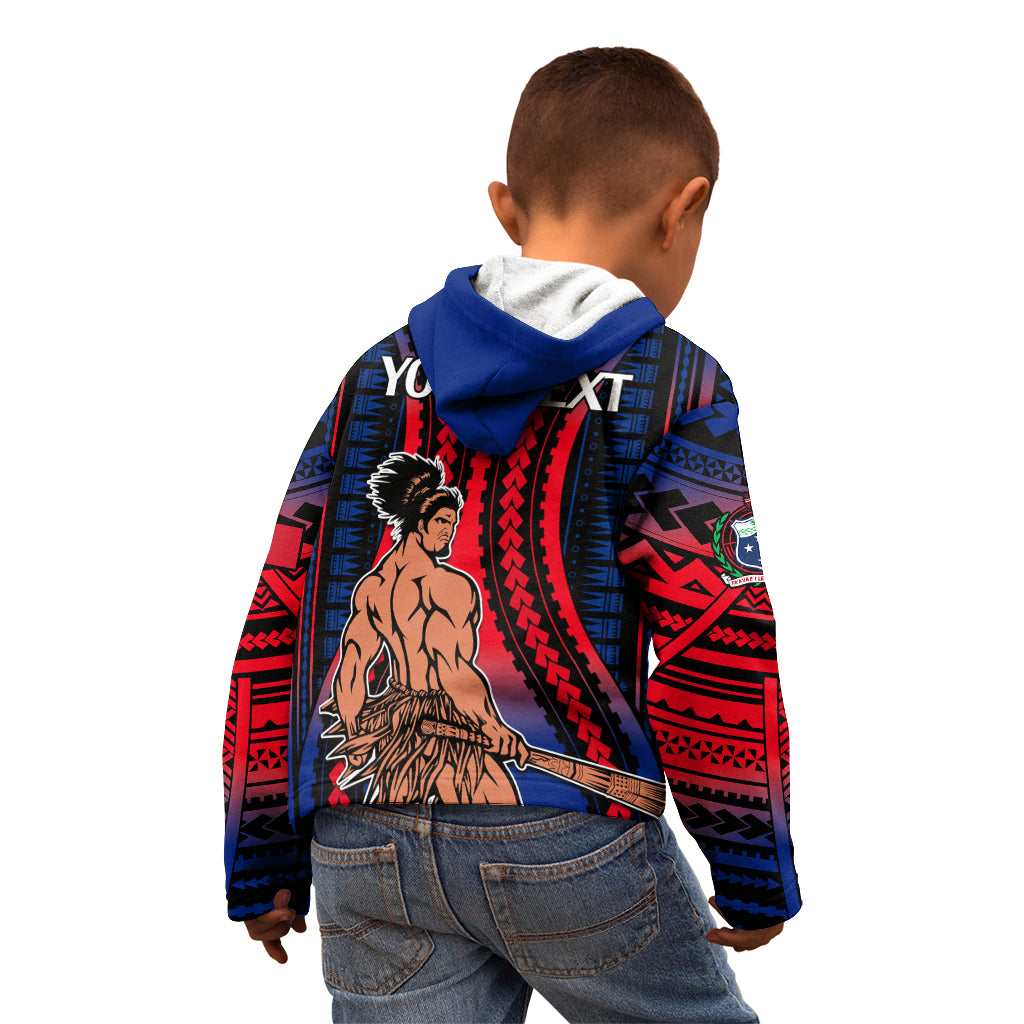 Custom Polynesian Samoa Independence Day Kid Hoodie Polynesian Pacific Tribal - Wonder Print Shop