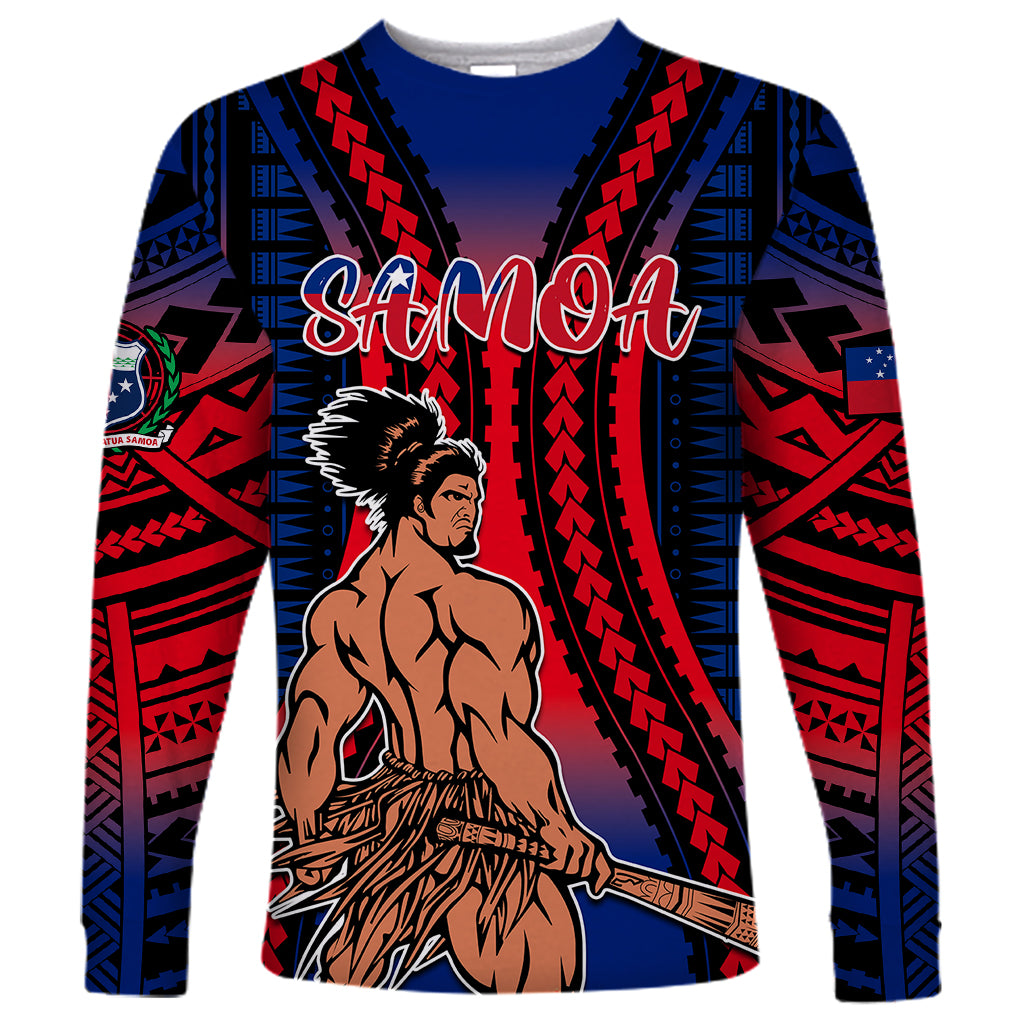 Custom Polynesian Samoa Independence Day Long Sleeve Shirt Polynesian Pacific Tribal - Wonder Print Shop