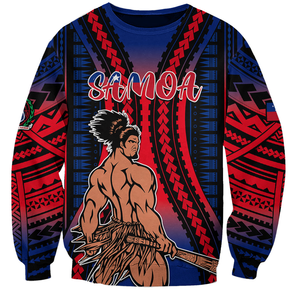 Custom Polynesian Samoa Independence Day Sweatshirt Polynesian Pacific Tribal - Wonder Print Shop