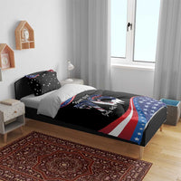 Funny Ice Cream 1776 Drip Personalized Bedding Set American Flag 4th Of July