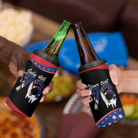 Funny Ice Cream 1776 Drip Personalized 4 in 1 Can Cooler Tumbler American Flag 4th Of July